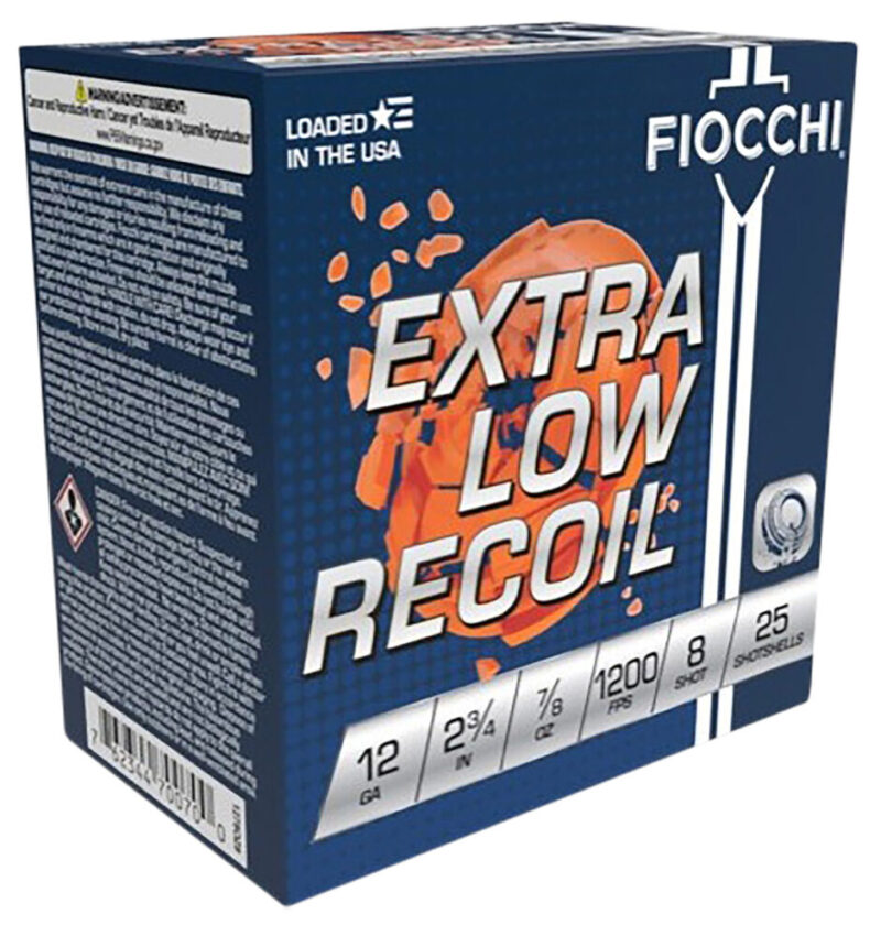 Fiocchi Ammunition Exacta Target Low Recoil Trainer 12 Gauge Lead 25 rd