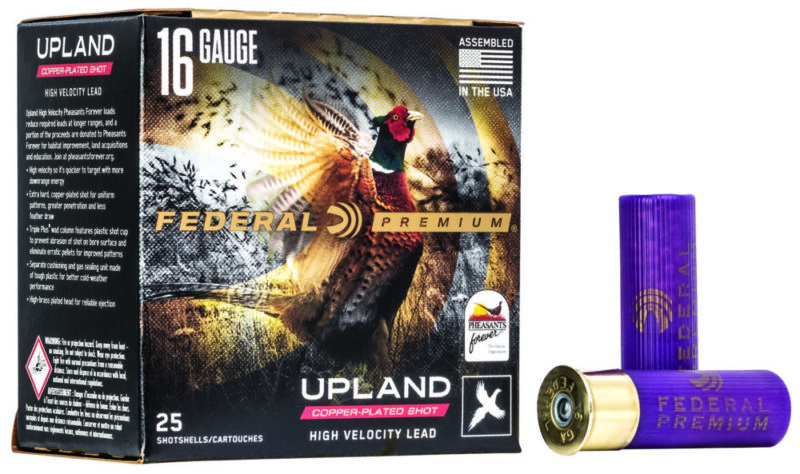 Federal Premium Wing-Shok Pheasant Forever High Velocity 16 Gauge Lead 25 rd
