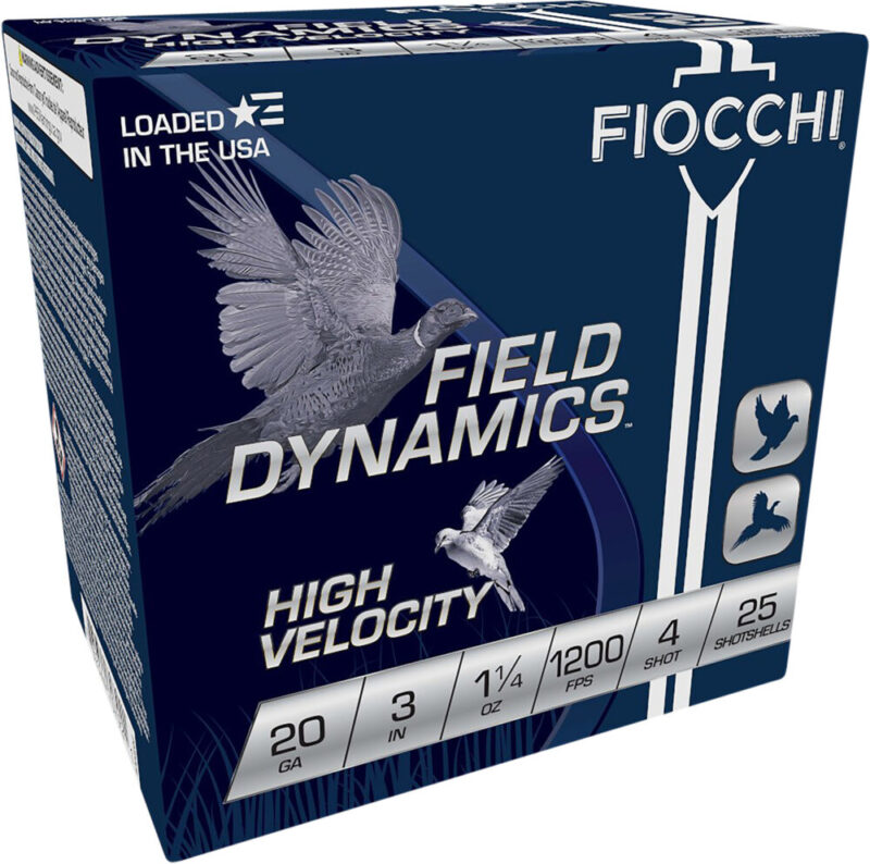 Fiocchi Ammunition Field Dynamics High Velocity 20 Gauge Lead 25 rd