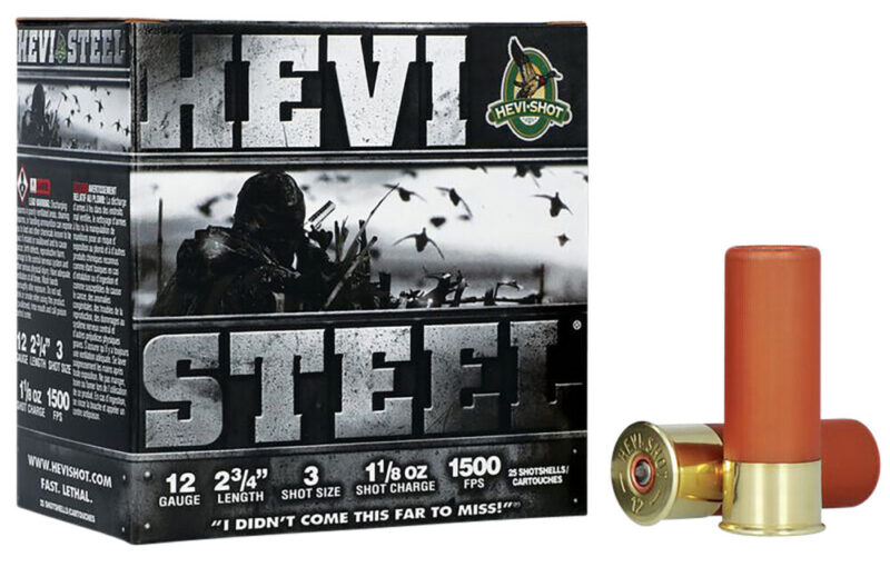 HEVI-Shot HEVI-Steel Waterfowl 12 Gauge 25 rd