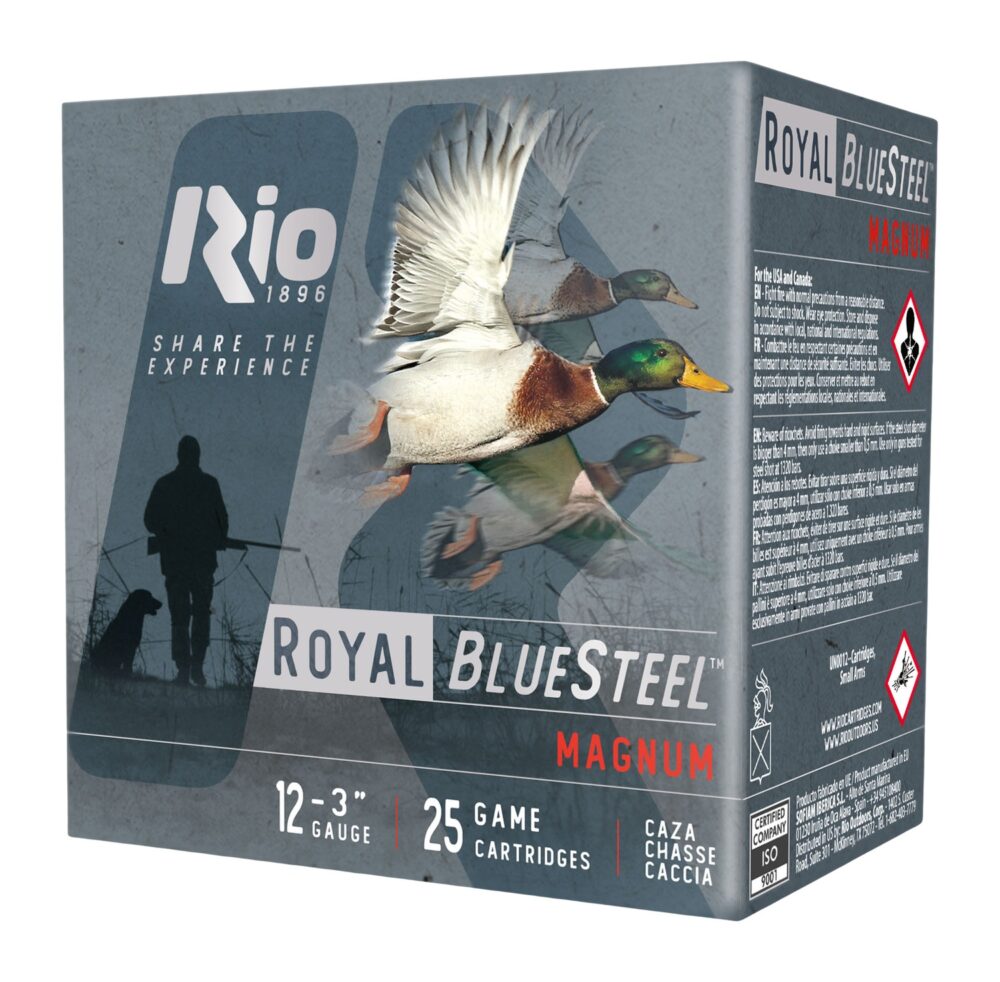 Rio Ammunition Bluesteel Magnum Royal 12 Gauge 25 rd