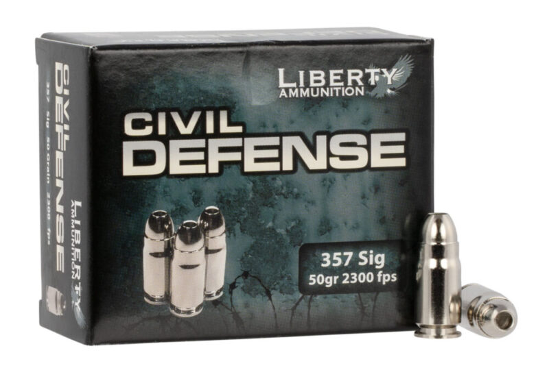 Liberty Ammunition Civil Defense Protection 357 Sig 50 gr 20 rd