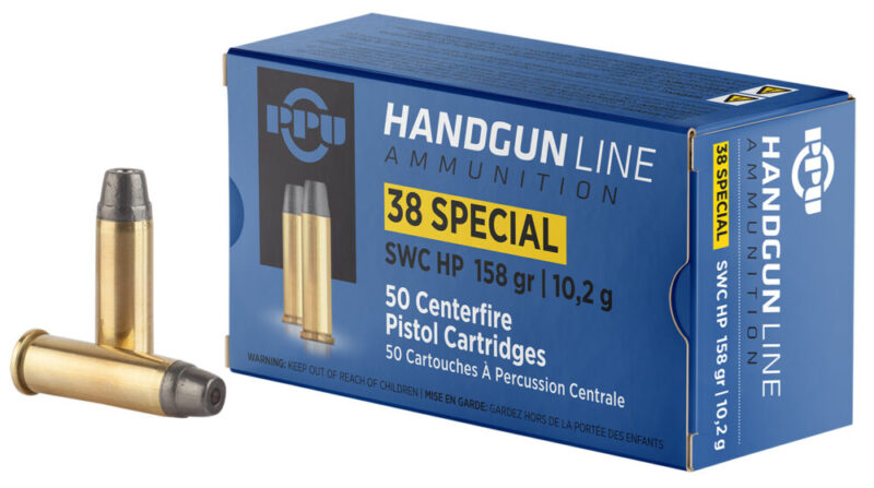 Ppu Handgun Defense 38 Special 158 gr Semi Wadcutter Hollow Point 50 rd