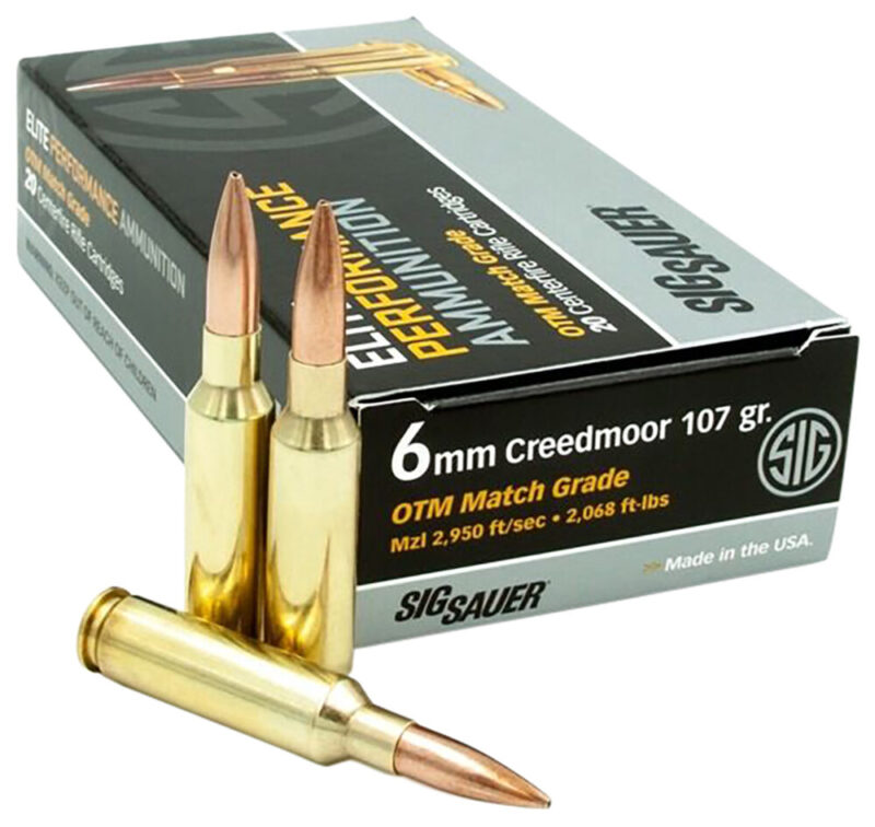Sig Sauer Marksman Elite Creedmoor 107 gr Open Tip Match 20 rd 6mm