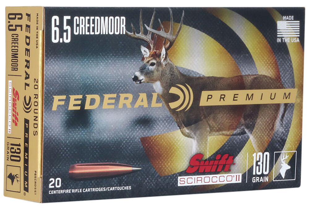 Federal Premium Hunting 6.5 Creedmoor 130 gr Swift Scirocco II 20 rd