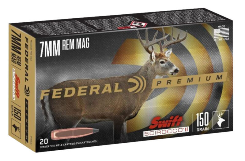 Federal Premium Hunting Rem 150 gr Swift Scirocco II 20 rd 7mm