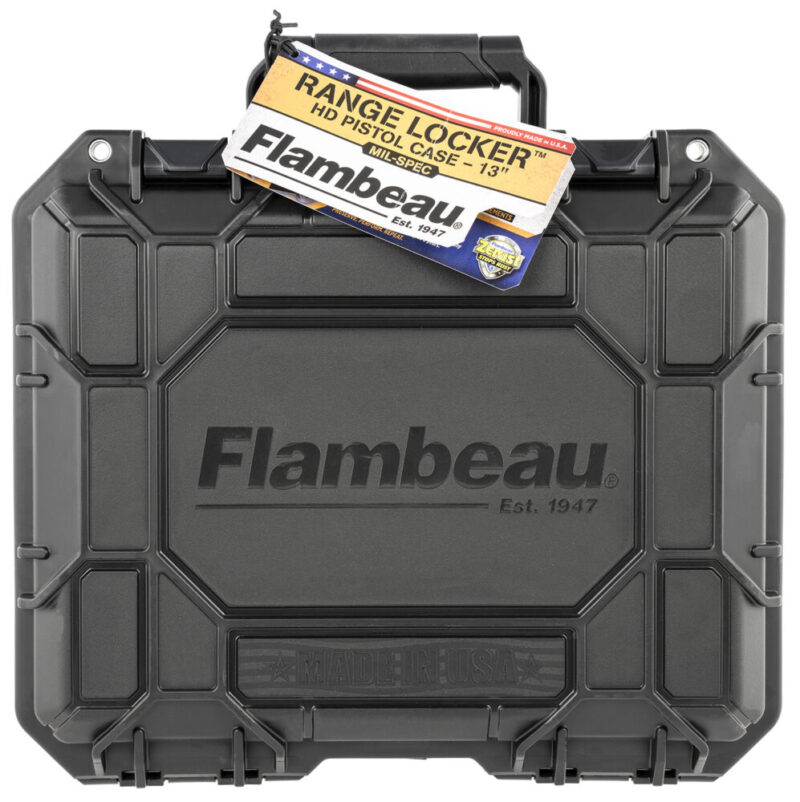 Flambeau Range Locker HD Pistol Case Black