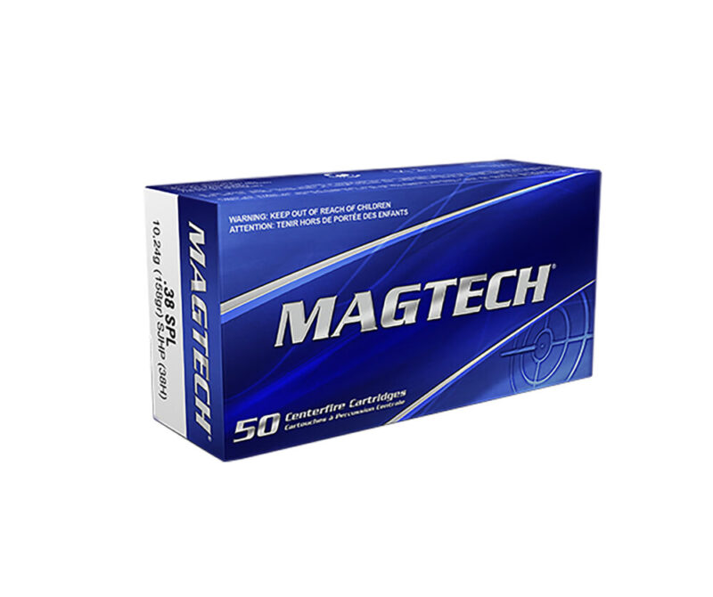 Magtech Range/Training Target 38 Special 158 gr Semi Jacketed Hollow Point 50 rd
