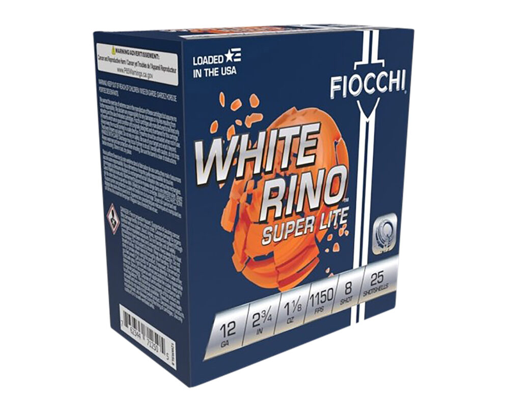 Fiocchi Ammunition Exacta Target White Rino Super Light 12 Gauge 25 rd
