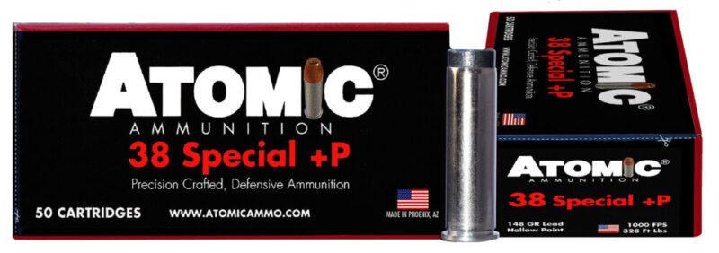 Atomic Pistol Precision Craft 38 Special 148 gr Lead Hollow Point 50 rd