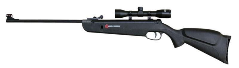 Marksman Air Rifle with Scope 177 4x Rifled Steel Black
