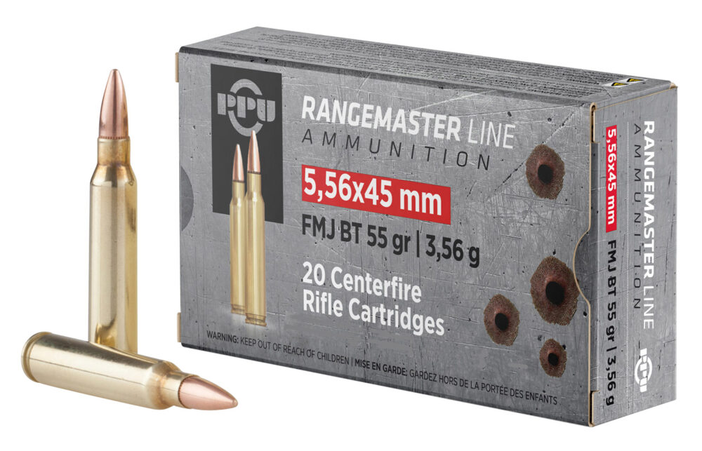 Ppu Rangemaster Rifle 5.56x45mm NATO 55 gr Full Metal Jacket Boat Tail 1000 rd
