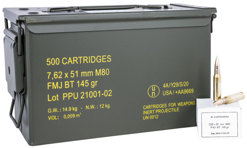 Ppu Rangemaster Rifle 7.62x51mm NATO 145 gr Full Metal Jacket Boat Tail 500 rd