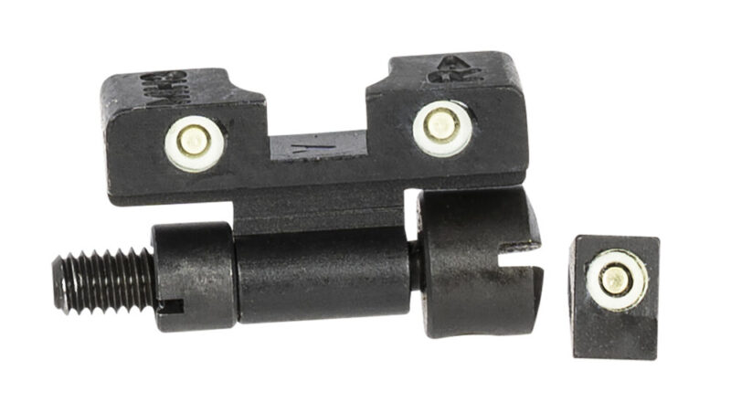 Mepro Usa Llc Tru-Dot Adjustable Sights Self-Illuminated Green/Tritium White Outline