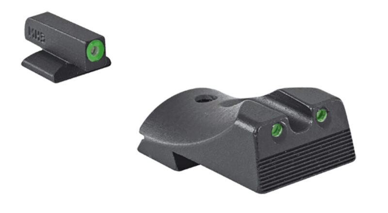 Mepro Usa Llc Hyper-Bright Self-Illuminated Sights Green/Tritium Green Outline