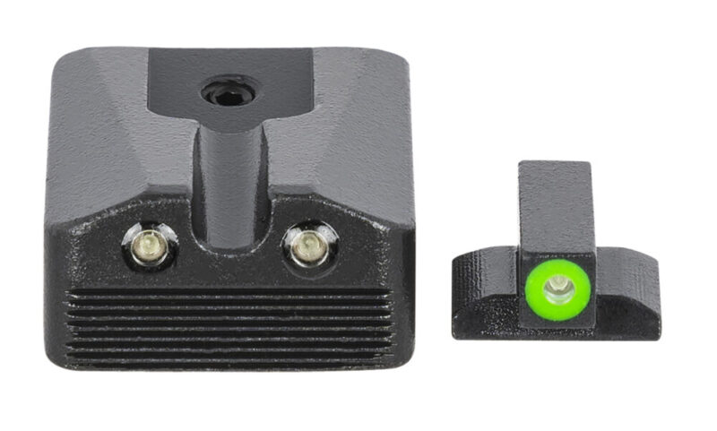 Mepro Usa Llc Hyper-Bright Self-Illuminated Sights Green/Tritium Green Outline