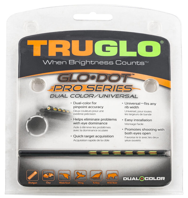 Truglo Tru Tg-tg104d Glo-dot Pro Series Univ Dual Universal Pro Green/Red Fiber Optic