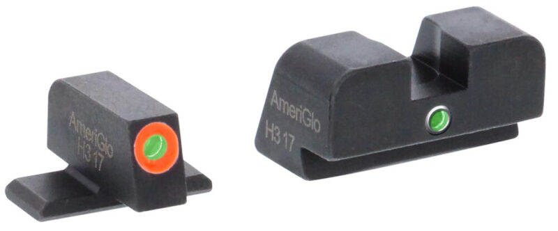 AmeriGlo i-Dot Sight Set for SIG Sauer Night Sight Green/Tritium Orange Outline