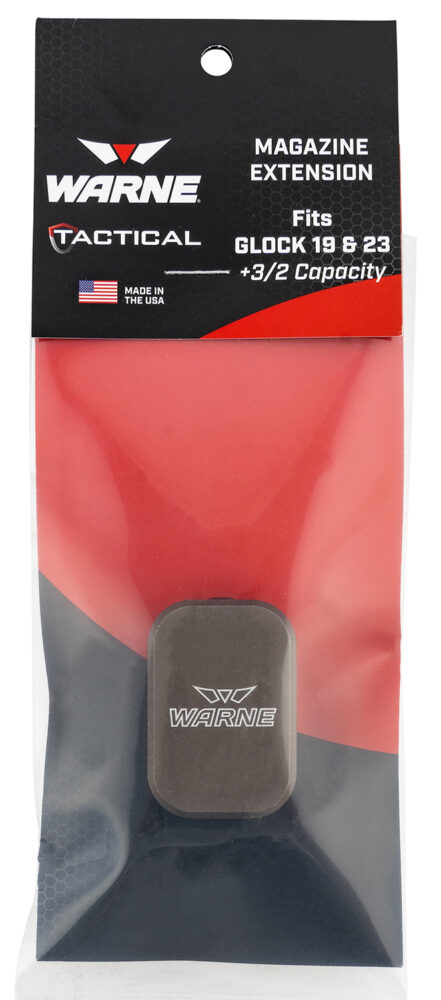 Warne Magazine Extension Luger Hardcoat Anodized 9mm