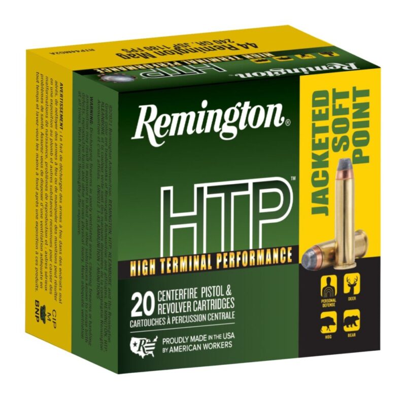 Remington HTP Defense 44 Rem Mag 240 gr Jacketed Soft Point 20 rd