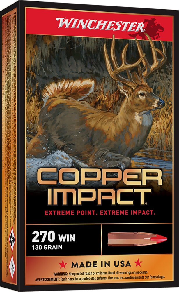 Winchester Copper Impact Hunting 270 Win 130 gr Copper Extreme Point Lead-Free 20 rd
