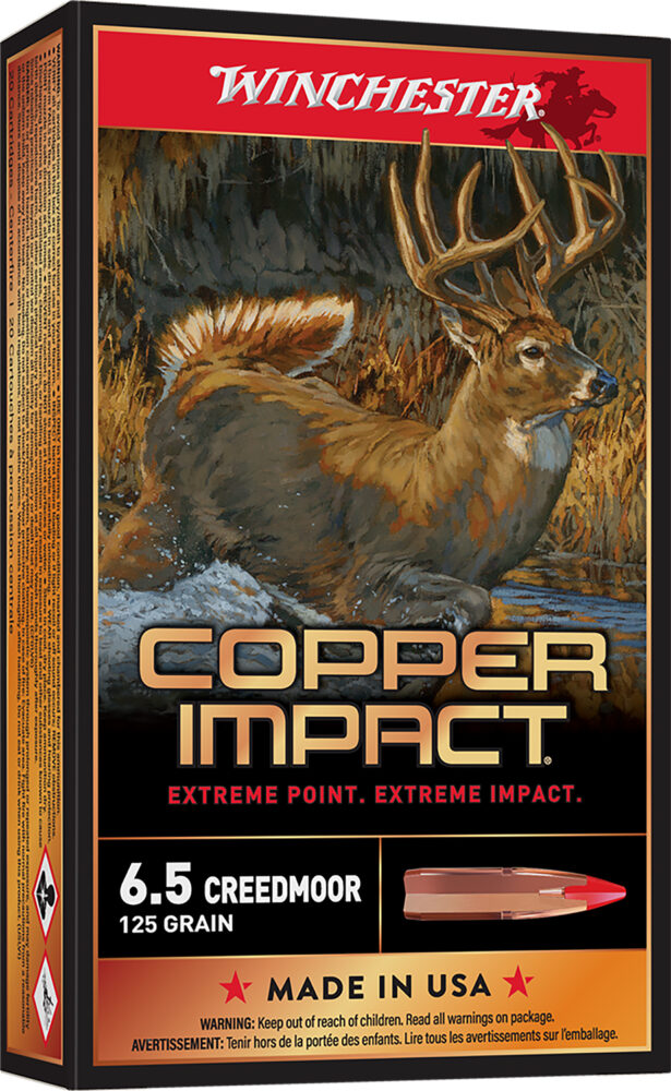 Winchester Copper Impact Hunting 6.5 Creedmoor 125 gr Copper Extreme Point Lead-Free 20 rd
