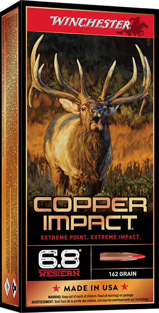 Winchester Copper Impact Hunting 6.8 Western 162 gr Copper Extreme Point Lead-Free 20 rd