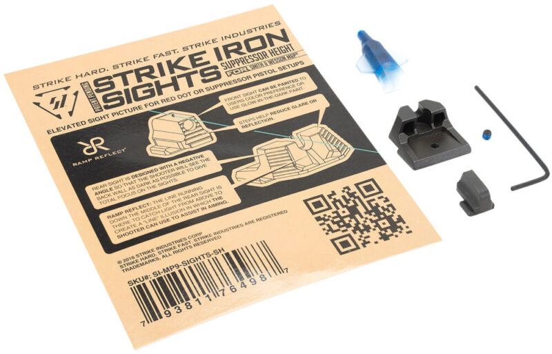 Strike Industries Strike Iron Sights Black/Blank