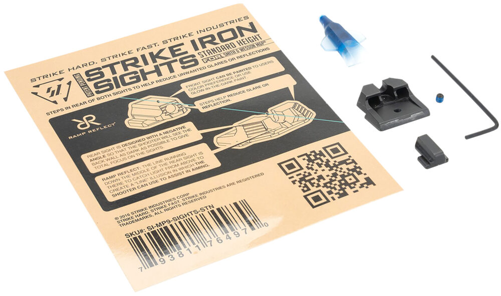 Strike Industries Strike Iron Sights Black/Blank