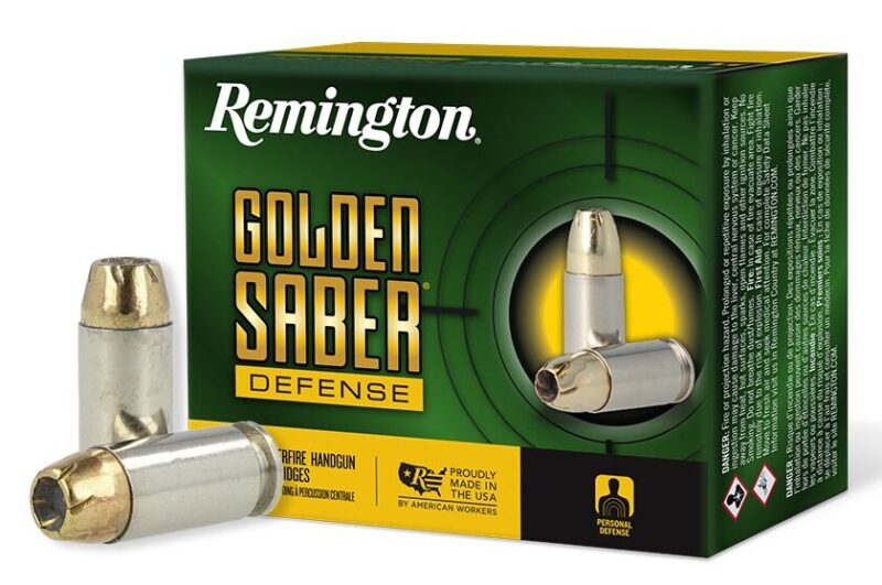 Remington Golden Saber Defense 40 S&W 180 gr Brass Jacket Hollow Point 20 rd