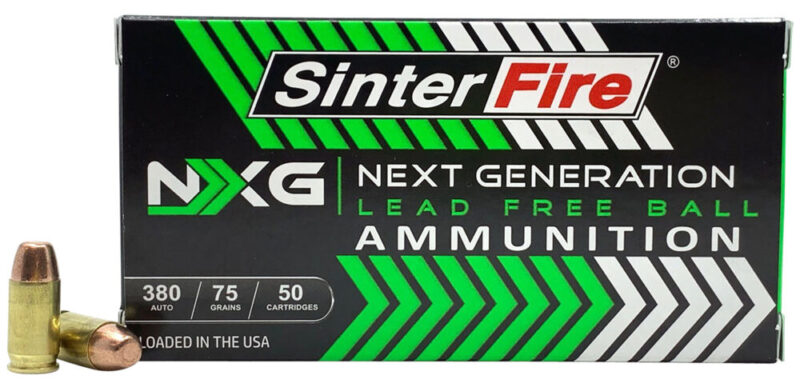 Sinterfire Inc Next Generation (NXG) 380 ACP 75 gr Lead Free Ball 50 rd