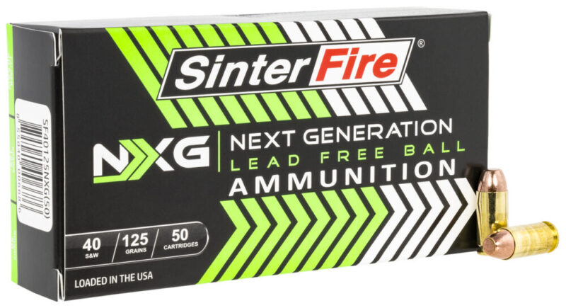 Sinterfire Inc Next Generation (NXG) 40 S&W 125 gr Lead Free Ball 50 rd