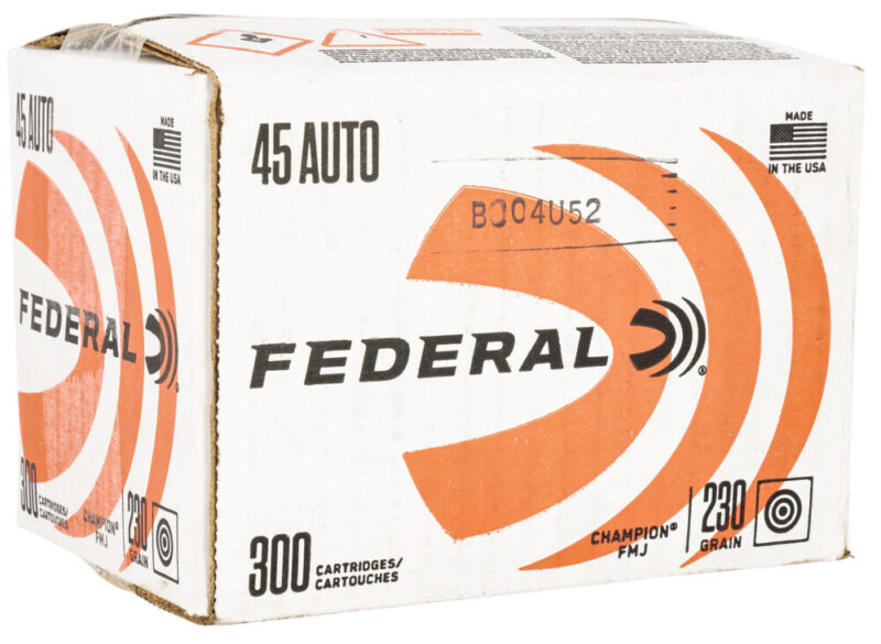 Federal Champion Training 45 ACP 230 gr Full Metal Jacket 300 rd