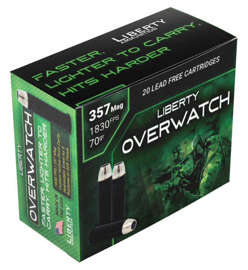 Liberty Ammunition OverWatch Defense 357 Mag 70 gr Open Cavity Design 20 rd