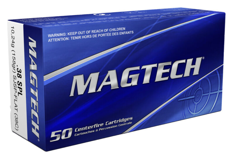 Magtech Range/Training Target 38 Special 158 gr Semi-Jacketed Soft Point Flat 50 rd