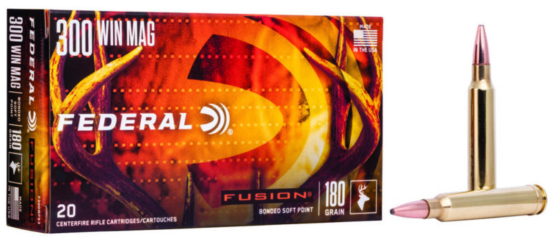 Federal Fusion Hunting 300 Win Mag 180 gr Bonded Soft Point 20 rd