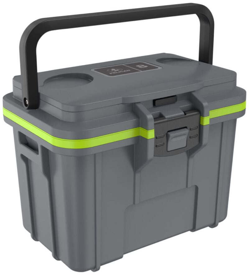Pelican 8q-1-dkgryegrn 8qt Elite Cooler Gry/grn