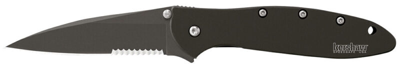 Kershaw Leek Black Serrated
