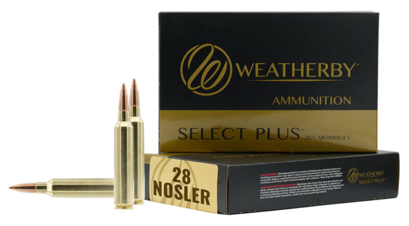 Weatherby Select Plus 28 Nosler 163 gr Hammer Custom 20 rd