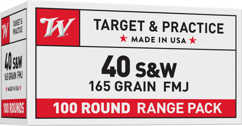 Winchester USA Value Pack 40 S&W 165 gr Full Metal Jacket 100 rd