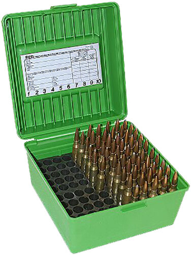 Mtm Deluxe Ammo Box Round Handle Green