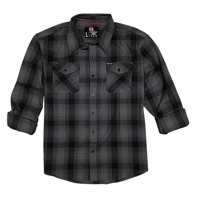 Horizon Design Flannel Shirt Gray/Black