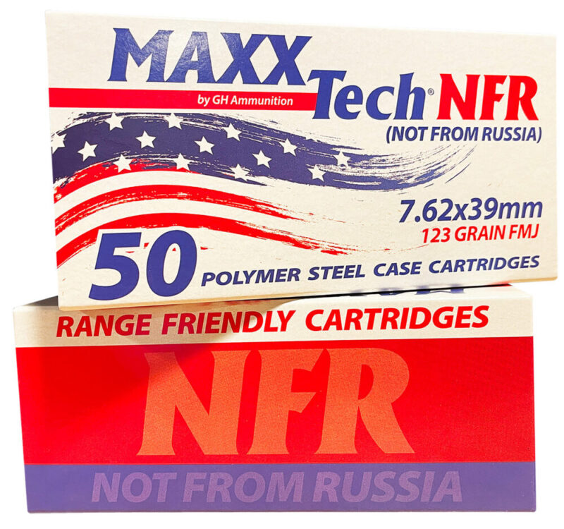 MaxxTech NFR 7.62x39mm 123 gr Full Metal Jacket 50 rd
