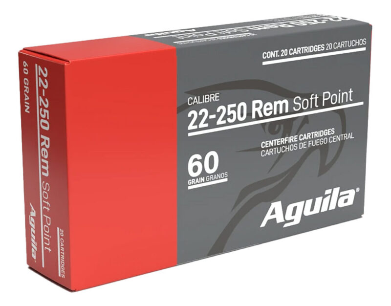 Aguila Ammunition Aguila 8338ag 22-250rem 60gr Interlock Boat Tail Soft Point 20 Per Box/10 Case 22-250 Rem 60 gr 20 rd