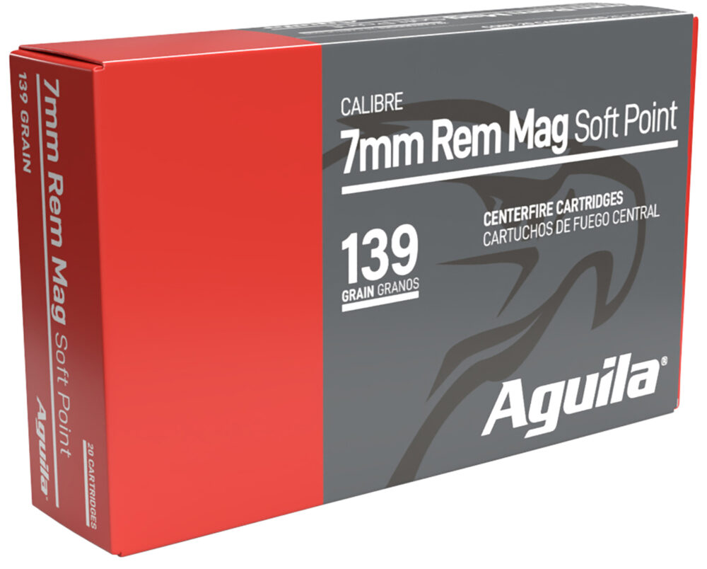 Aguila Ammunition Aguila 80591ag 7mmremmag 139gr Interlock Boat Tail Soft Point 20 Per Box/10 Case Rem 139 gr 20 rd