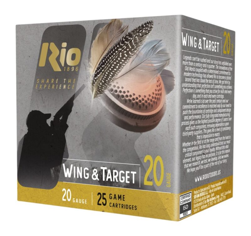 Rio Ammunition Wing & Target 20 Gauge 25 rd