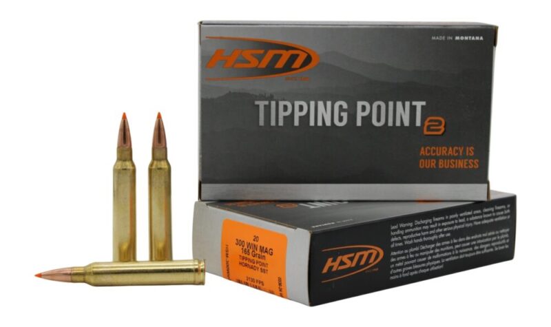 Hsm Tipping Point 2 Super Shock Tip 300 Win Mag 165 gr Hornady SST 20 rd