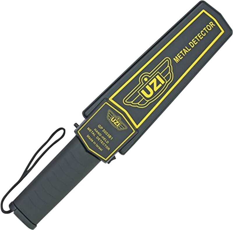 Uzi Accessories Handheld Metal Detector Black/Yellow