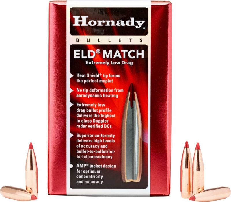 Hornady 263311 .264 140gr Extremely Low Drag-match 500 Per Box/6 Case 6.5mm