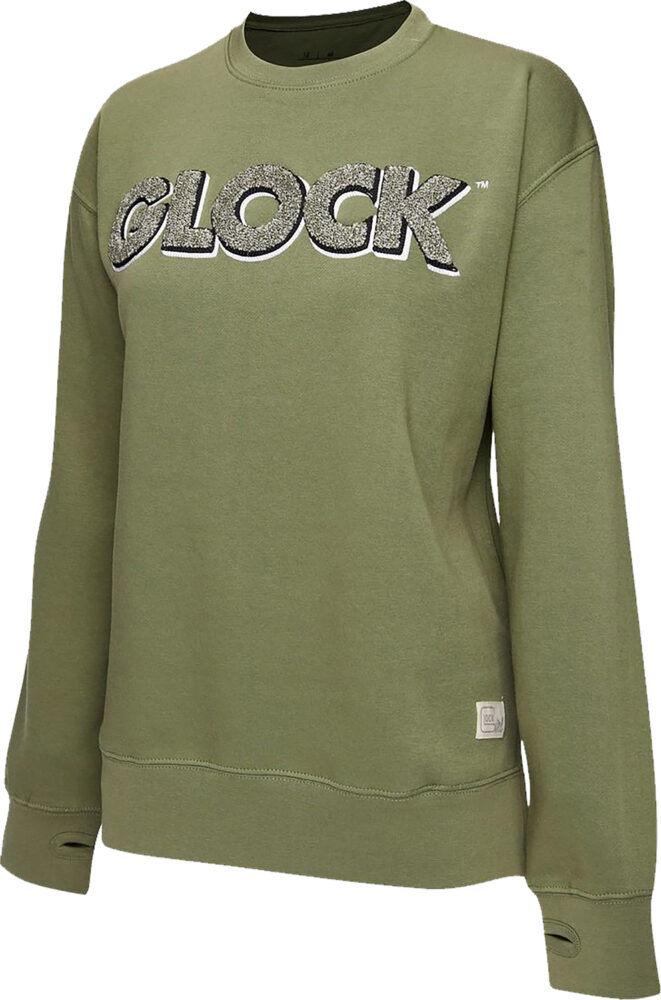 Glock Women’s Retro Fleece Raglan Fleece Olive